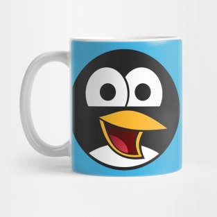 Cute Round Penguin Emoji Mug